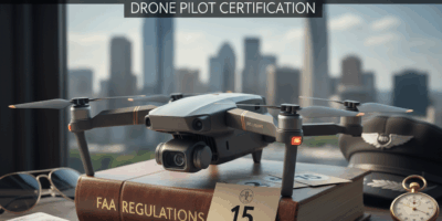 Professional featured image for drone pilot certification article: 15 Tricks to Remember FAA Regulat
