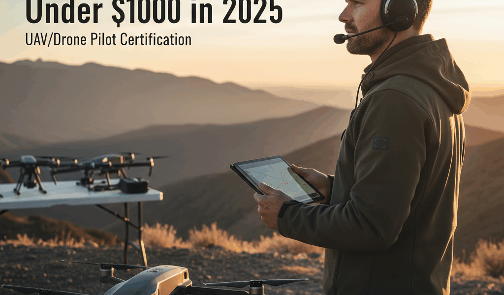 Professional featured image for drone pilot certification article: Best Aviation Headsets Under 00 i