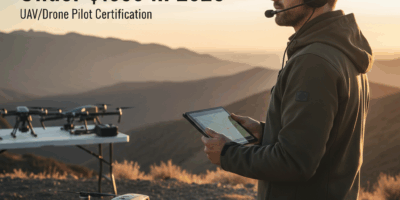 Professional featured image for drone pilot certification article: Best Aviation Headsets Under 00 i