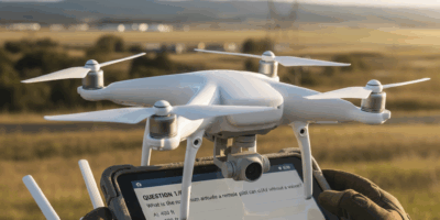 Professional featured image for drone pilot certification article: Practice Questions That Mirror th