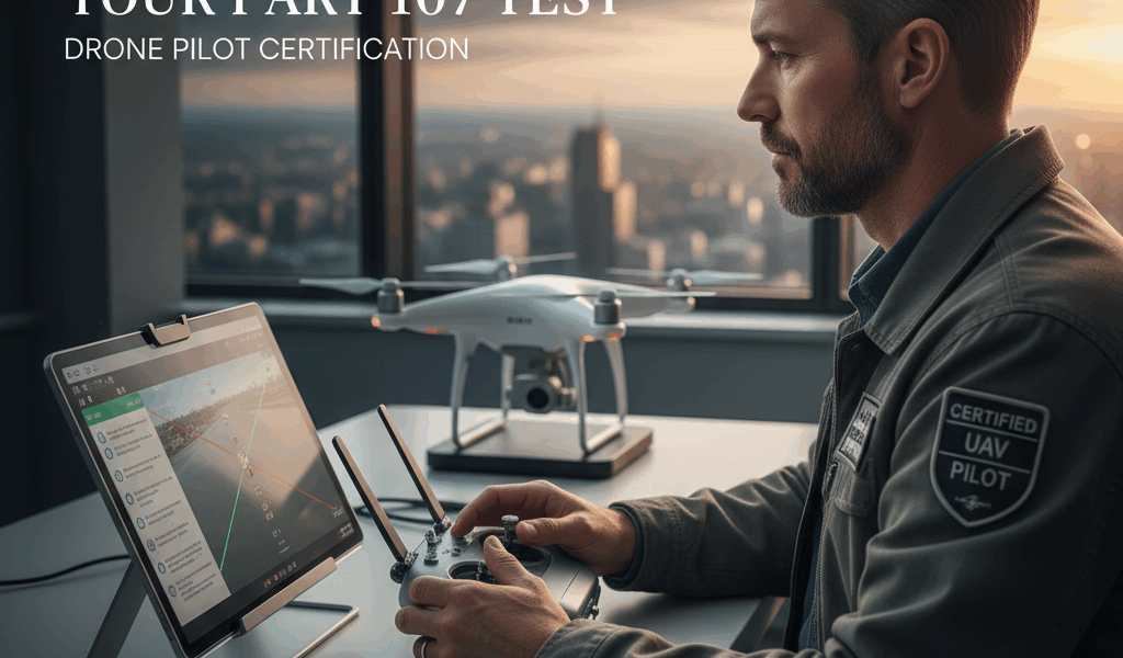 Professional featured image for drone pilot certification article: How to Stay Calm During Your Part