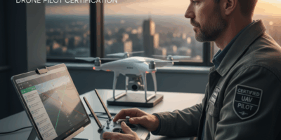 Professional featured image for drone pilot certification article: How to Stay Calm During Your Part