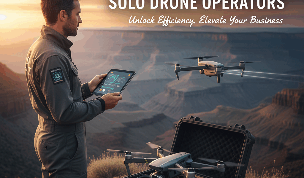 Professional featured image for drone pilot article: Why CRM Matters for Solo Drone Operators. High 