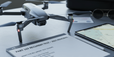 Professional featured image for drone pilot certification article: What the Recurrent Test Covers fo