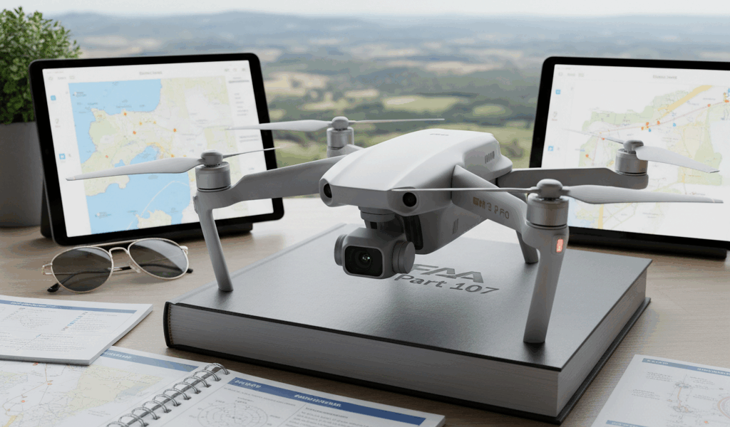 Professional featured image for drone pilot article: Where to Find Legitimate Part 107 Study Materia