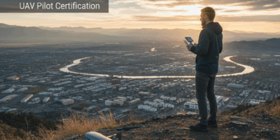 Professional featured image for drone pilot certification article: Part 107 Requirements Nobody Expl