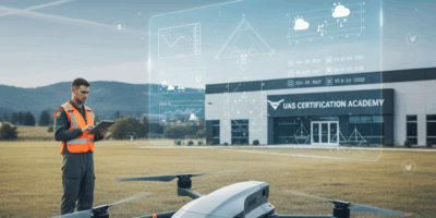 Professional featured image for drone pilot certification article: What the UAS Knowledge Test Cover