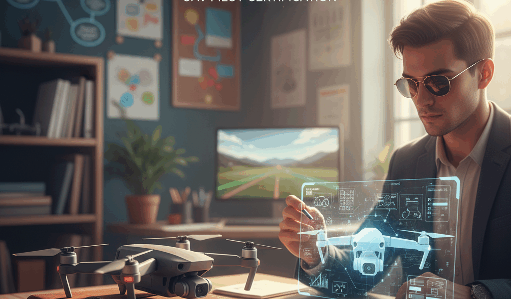 Professional featured image for drone pilot certification article: The Study Method That Works for V