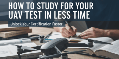 Professional featured image for drone pilot certification article: How to Study for Your UAV Test in
