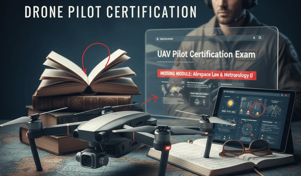 Professional featured image for drone pilot certification article: What 90% of Test Prep Courses Lea