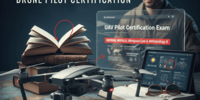 Professional featured image for drone pilot certification article: What 90% of Test Prep Courses Lea