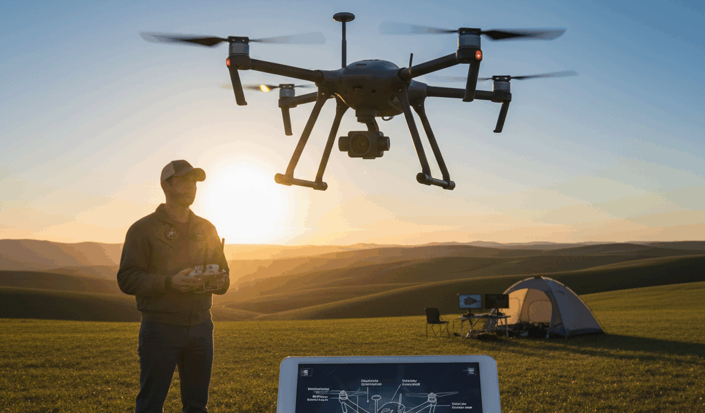 Professional featured image for drone pilot certification article: What are the basics of UAS. High 