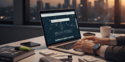 Professional featured image for drone pilot article: How to Study for Part 107 With a Full-Time Job.