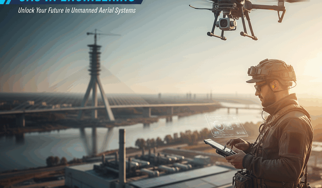 Professional featured image for drone pilot certification article: What is UAS in Engineering. High 