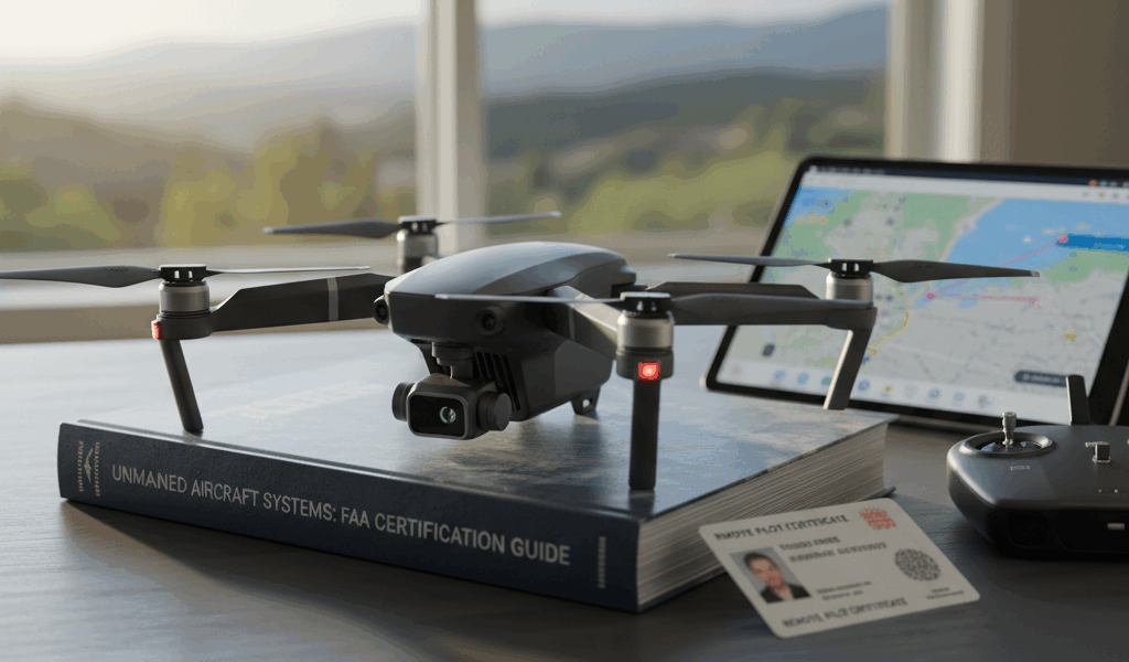 Professional featured image for drone pilot certification article: What UAS Actually Stands For. Hig