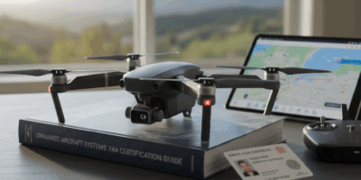 Professional featured image for drone pilot certification article: What UAS Actually Stands For. Hig