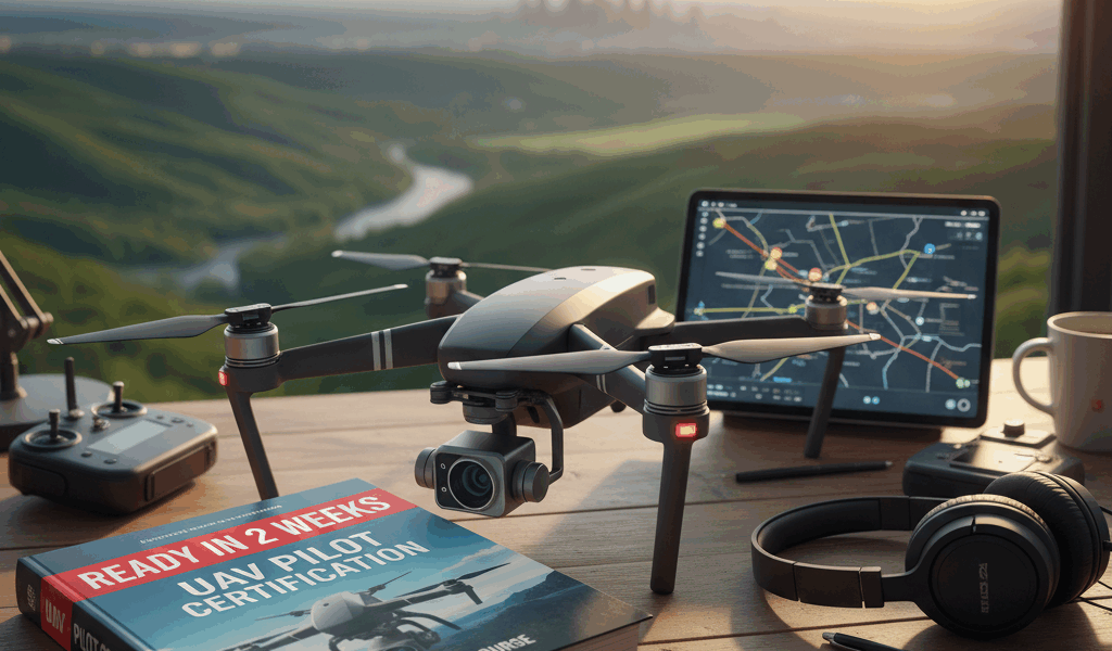 Professional featured image for drone pilot certification article: The Study Course That Gets You Re
