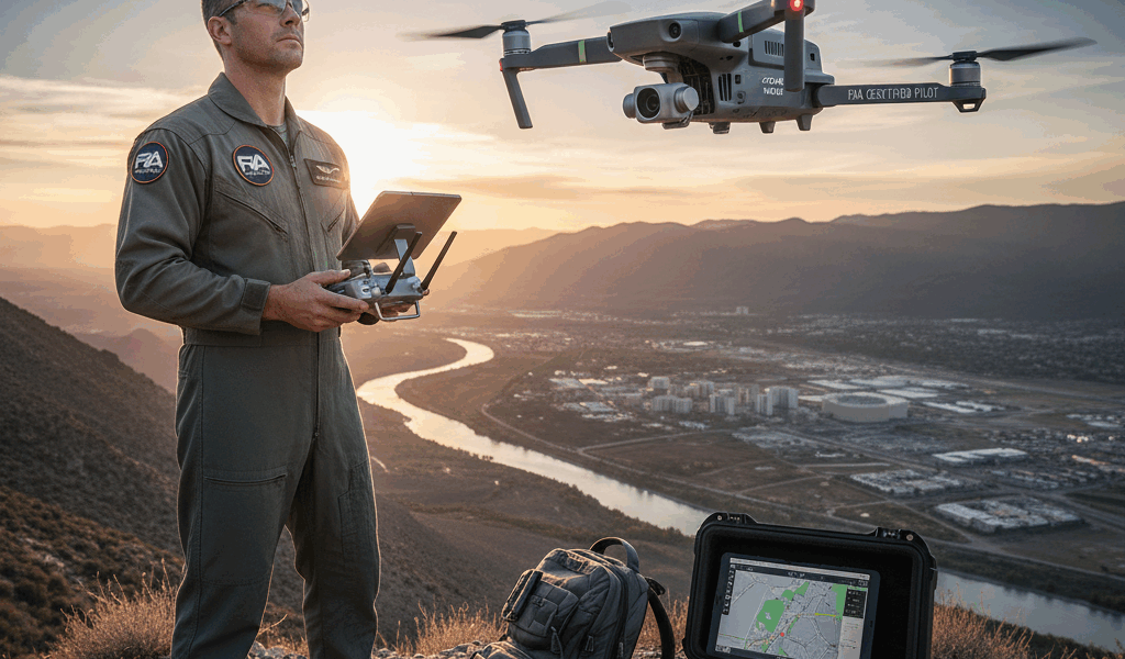 Professional featured image for drone pilot certification article: What Being a Certified Drone Pilo