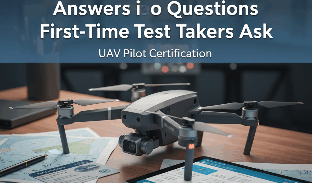 Professional featured image for drone pilot certification article: Answers to Questions First-Time T
