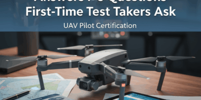 Professional featured image for drone pilot certification article: Answers to Questions First-Time T