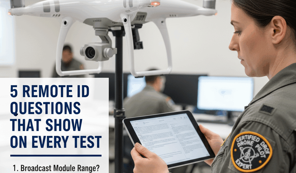 Professional drone pilot certification image for article: 5 Remote ID Questions That Show Up on Ever