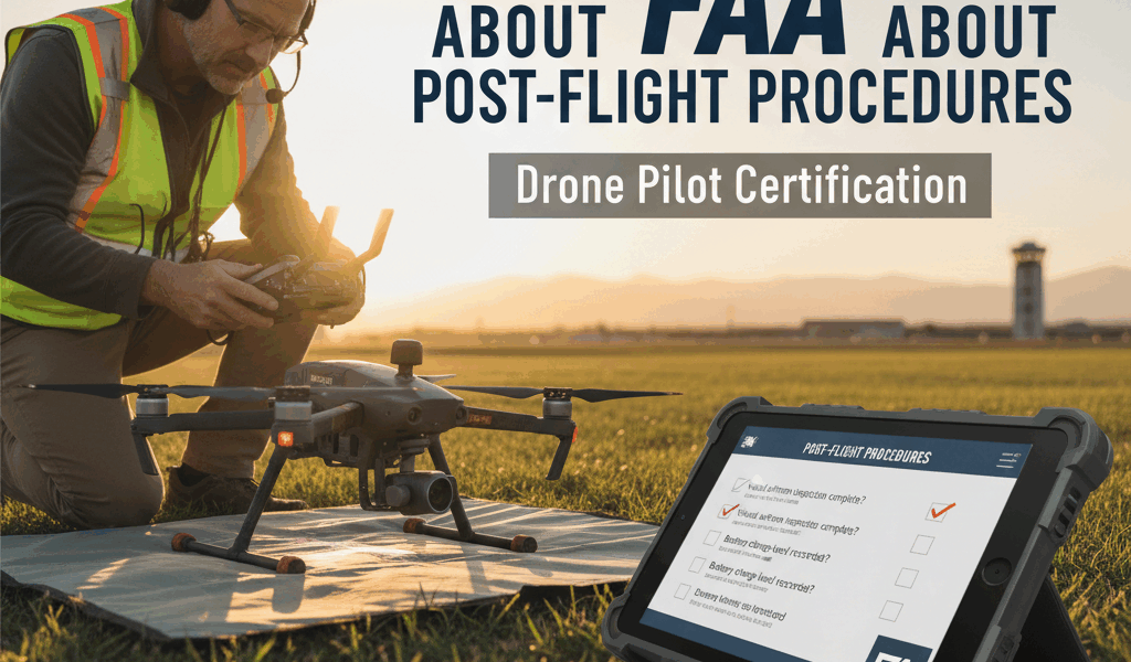Professional featured image for drone pilot certification article: What the FAA Asks About Post-Flig