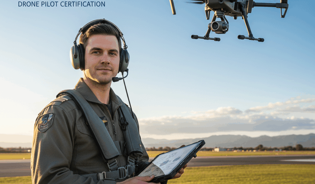 Professional featured image for drone pilot certification article: How to Stop Overthinking Test Que